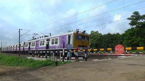 Most Aggressive Speed Single Windows Newly Color ICF EMU Local Train Dangerously Moving Out Railgate