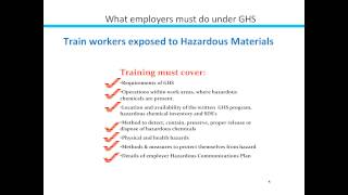 GHS Webinar from PRO-TREAD and GLP Systems