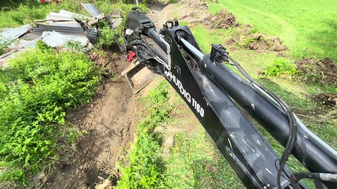 Huddig rensar dike! Ingen musik, bara Cummins #huddig #cummins