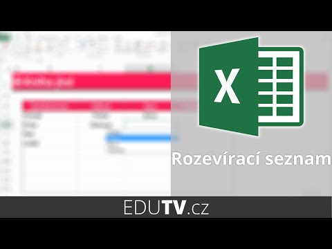 Rozevírací seznam v buňce | EduTV