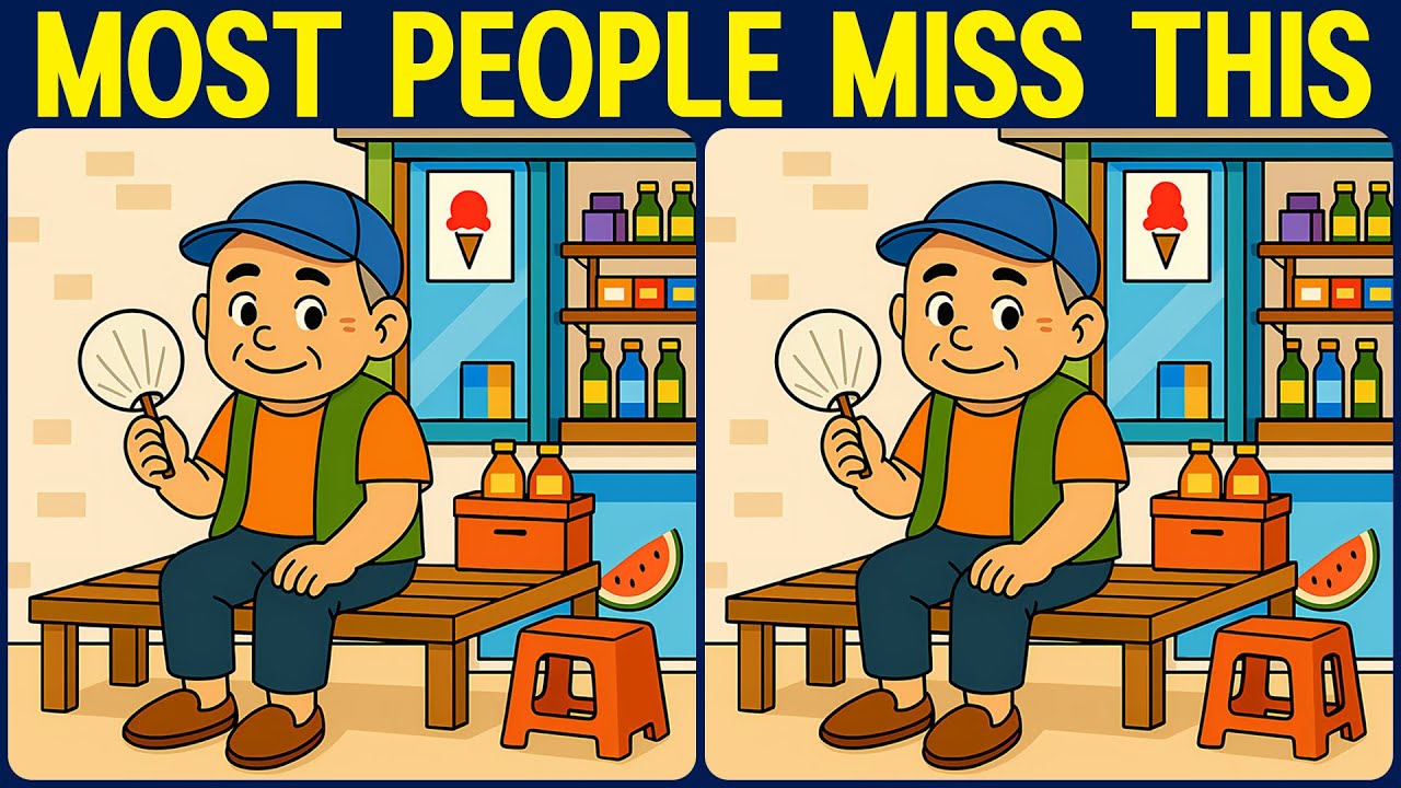 [Spot the Difference Brain Training] Try this slightly tricky puzzle.