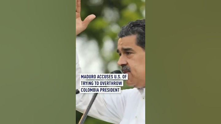 Maduro acusa a EE.UU. de intentar derrocar al presidente de Colombia