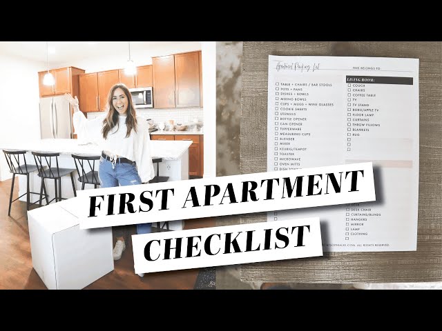 Apartment Kitchen Checklist