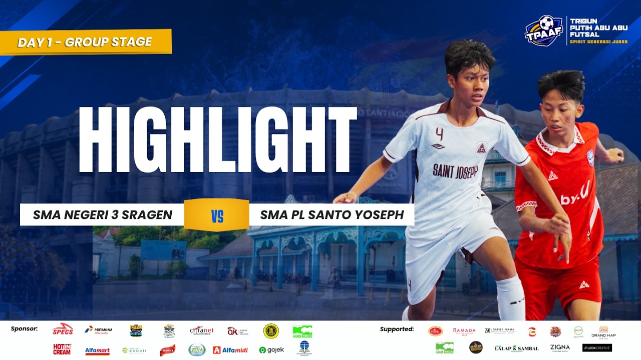 Highlight Tribun Putih Abu-Abu Futsal Solo Series 2026 | SMA N Sragen VS SMA PL Santo Yoseph