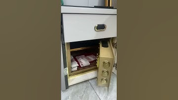 It is fantastic having this smart nightstand. #safebox #safe #nightstand #money #fyp