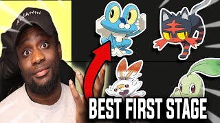 Ranking EVERY First Stage Starter Design! | Pokemon Starter Tier List | AroundThaTiers
