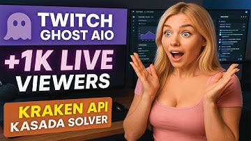 Ghost AIO Tool | Twitch Account Generator + 1k Live View Bot (Kraken Captcha Setup)