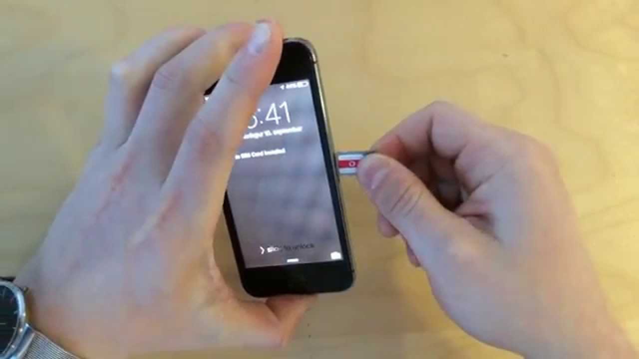 Að skipta um SIM kort - iPhone - YouTube