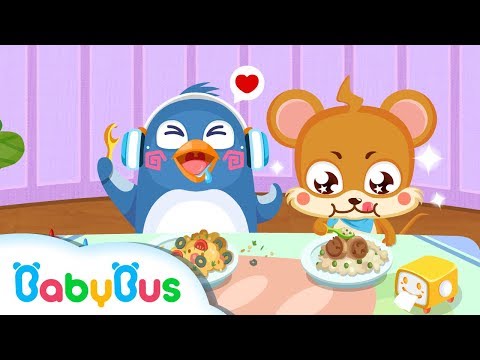 Makan-makan Sendiri | Anak Mandiri | Kartun Anak | BabyBus Bahasa Indonesia