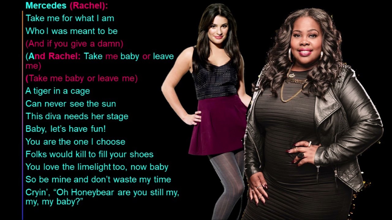 Take Me Or Leave Me Glee Lyrics - YouTube