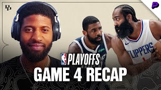 Paul George Recaps Game 4 vs Mavericks, His Tough 4th Quarter 3-Pointer, Kyrie’s Wild Layup & More