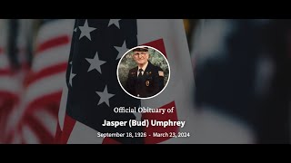 Memorial Service - Jasper (Bud) Umphrey