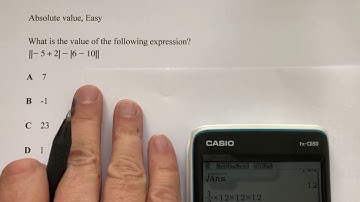 ACT SAT Absolute value easy 1