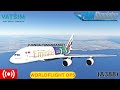 MSFS LIVE| Worldflight OPS 2024 LEG 10 Emirates A380  Luanda To Tamanrasset| VATSIM | UAE573