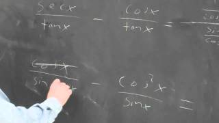 Proving Trig Identities, Part 3 of 3