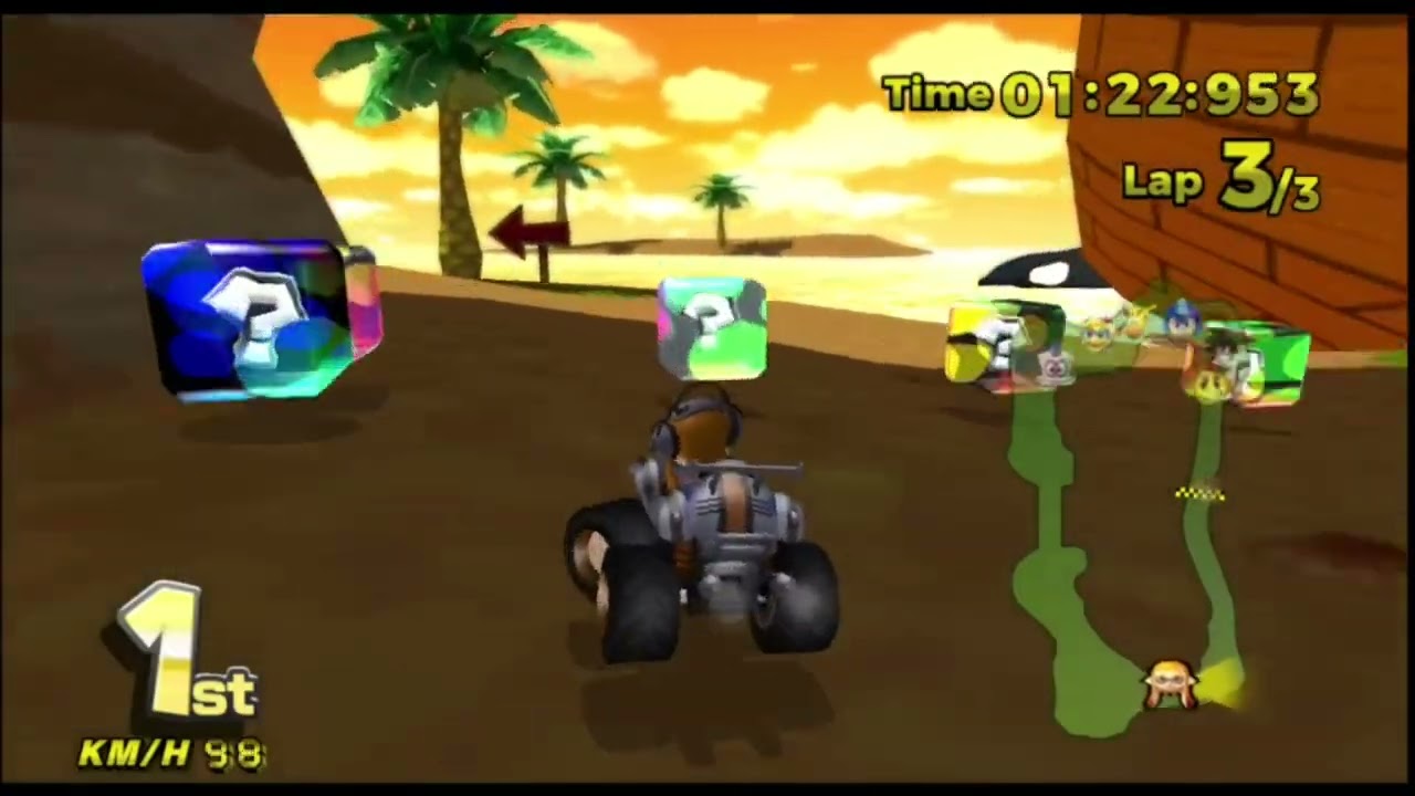 MKWii Deluxe: Green Edition - Grand Prix DKR Banjo Cup as Inkling Girl [200cc]