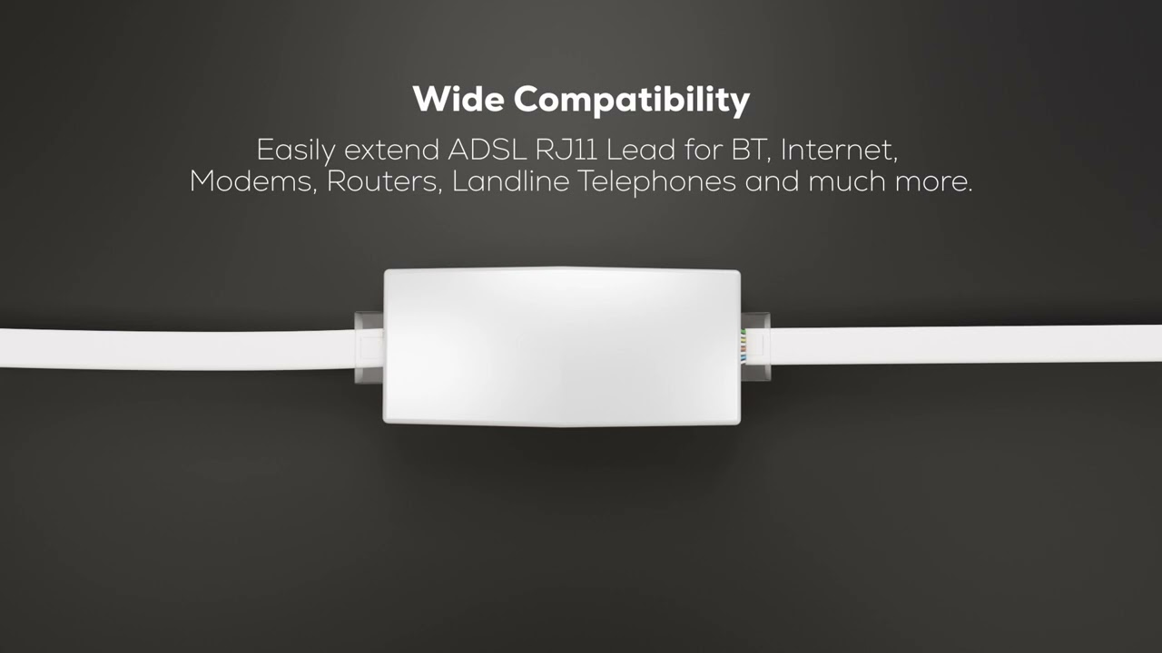 RJ11 6P2C DA DONNA A DONNA PRESA ACCOPPIATORE ADSL CAVO - Foto 5