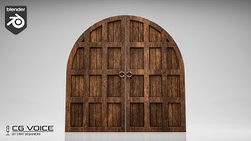 how to model this Castle Door in blender _ blender non destructive modeling