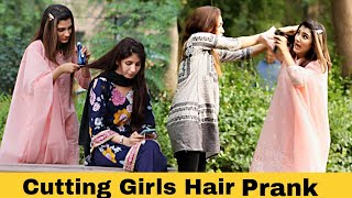 Cutting Cute Girls Boys Hair Prank@crazycomedy9838