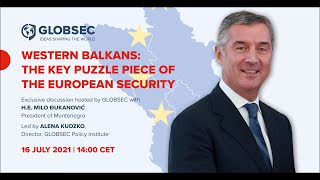 Exclusive discussion hosted by GLOBSEC with H.E. Milo Đukanović, President of Montenegro