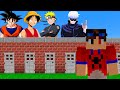 NÃO ESCOLHA A PORTA ERRADA dos ANIMES no MINECRAFT