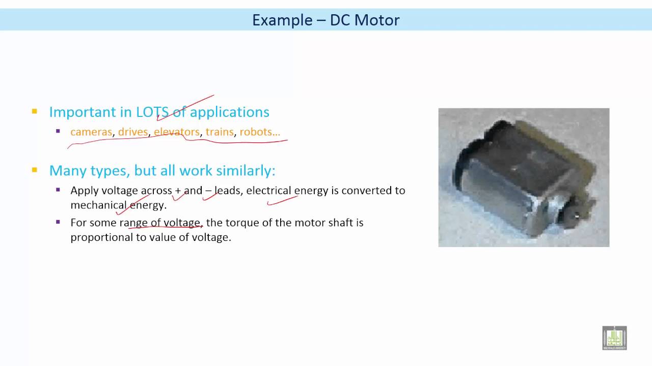 Microprocessor based Systems | C8 - L2 | Example – DC Motor - YouTube