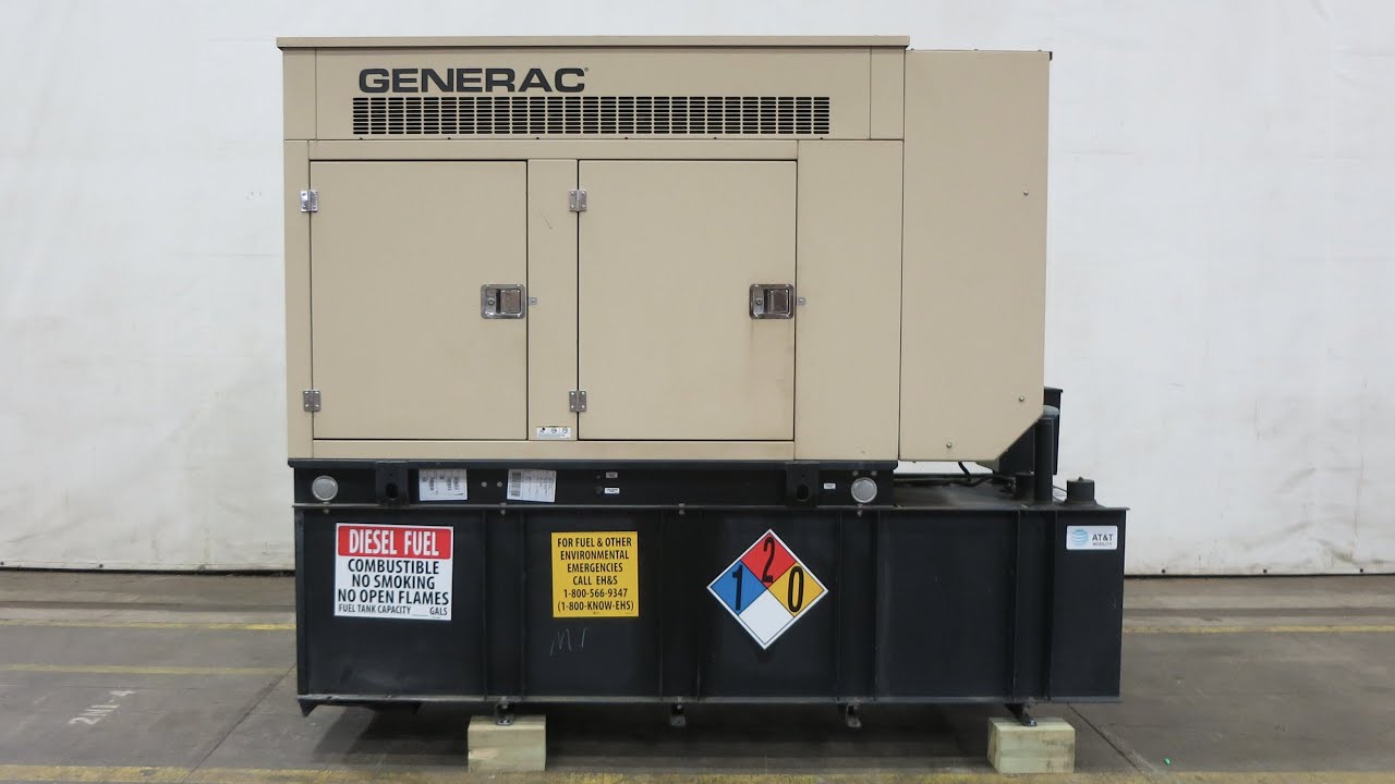 Generac SD0048 48 kW diesel generator John Deere 4042HF285B engine 411