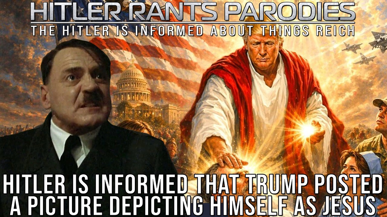 Hitler is informed that Trump posted a picture depicting himself as Jesus
