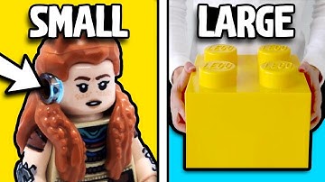 Smallest vs Largest LEGO Pieces!