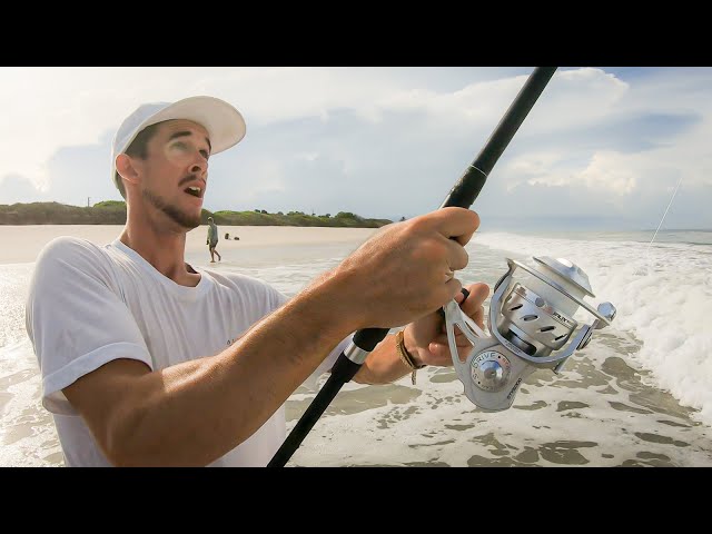 The Fish is Bigger than Him! - Fishing for Beach Monsters 