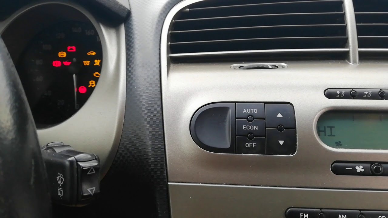 Seat Altea auto reset a fan of climate - YouTube