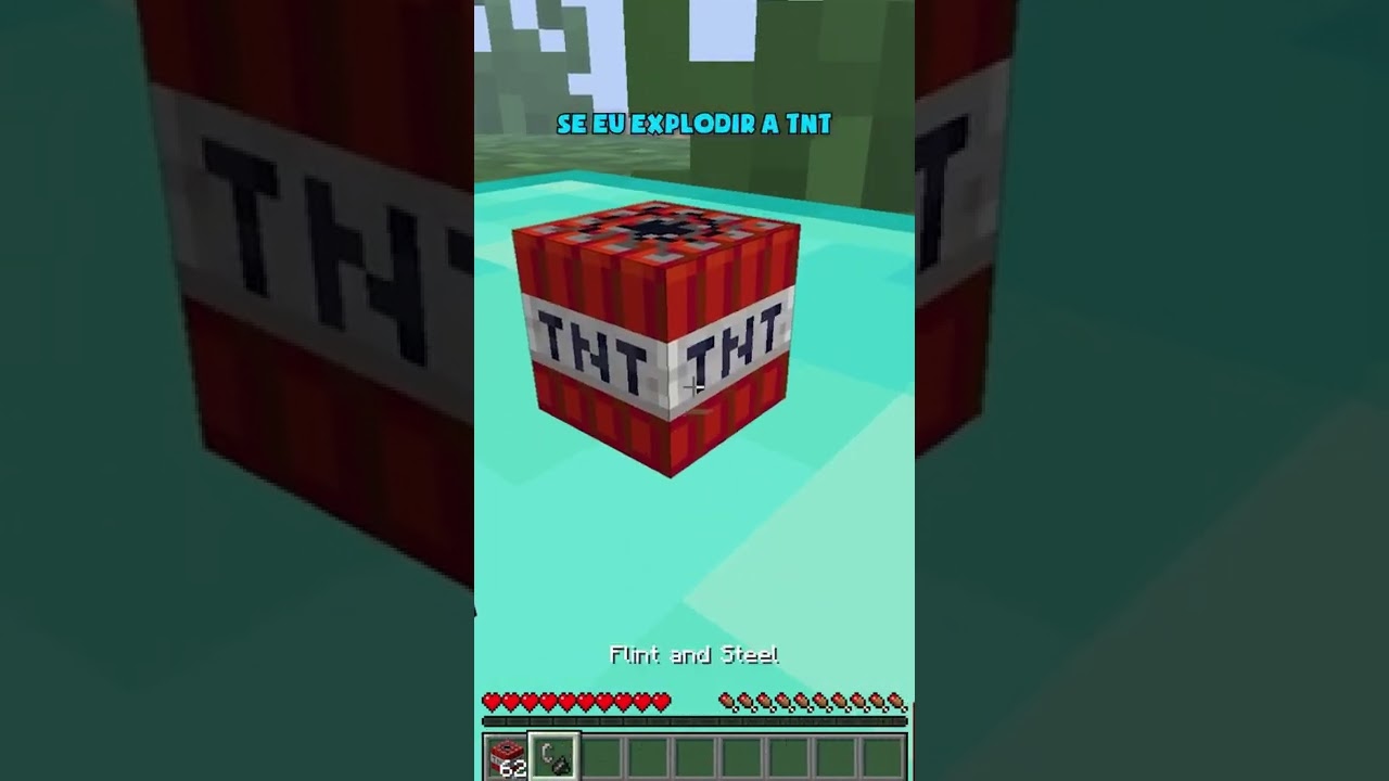 TNT dentro de um MINI BLOCO #Shorts