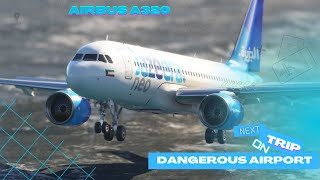Beautiful Aircraft Landing Airbus A320 Jazeera Airways Landing At Los Angles Airport