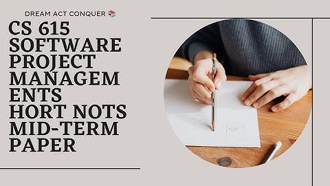 CS 615 Important Question |Cs615 Midterm Short Nots