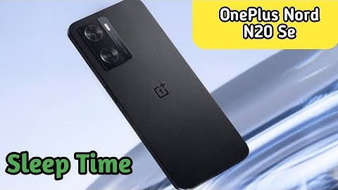 How To Change Screen Lock Time Setting In Oneplus Nord N20 Se, Sleep Time Setting