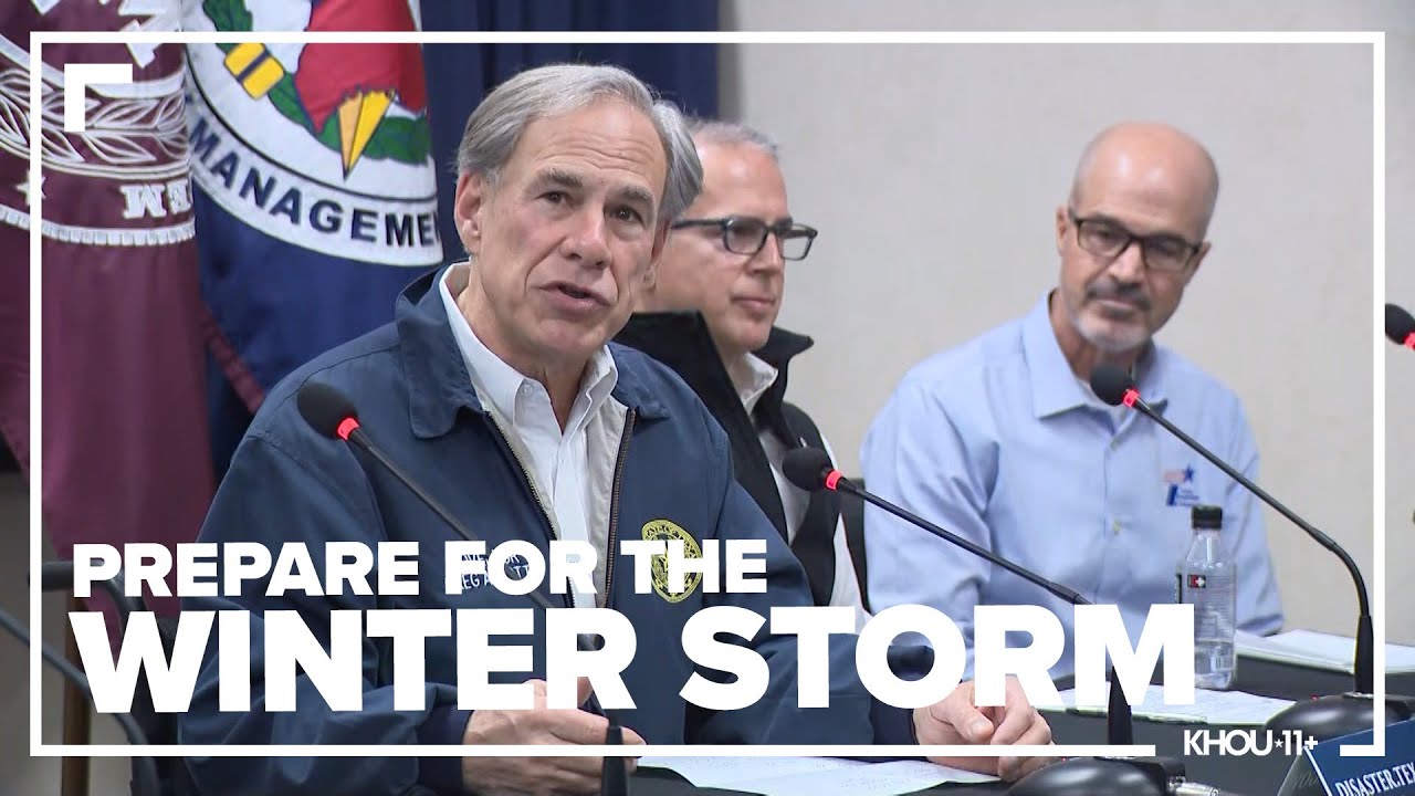 Gov. Greg Abbott gives update on the state's winter storm preparations ...