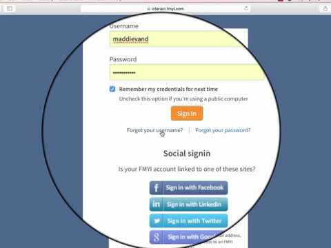 How to sign into FMYI