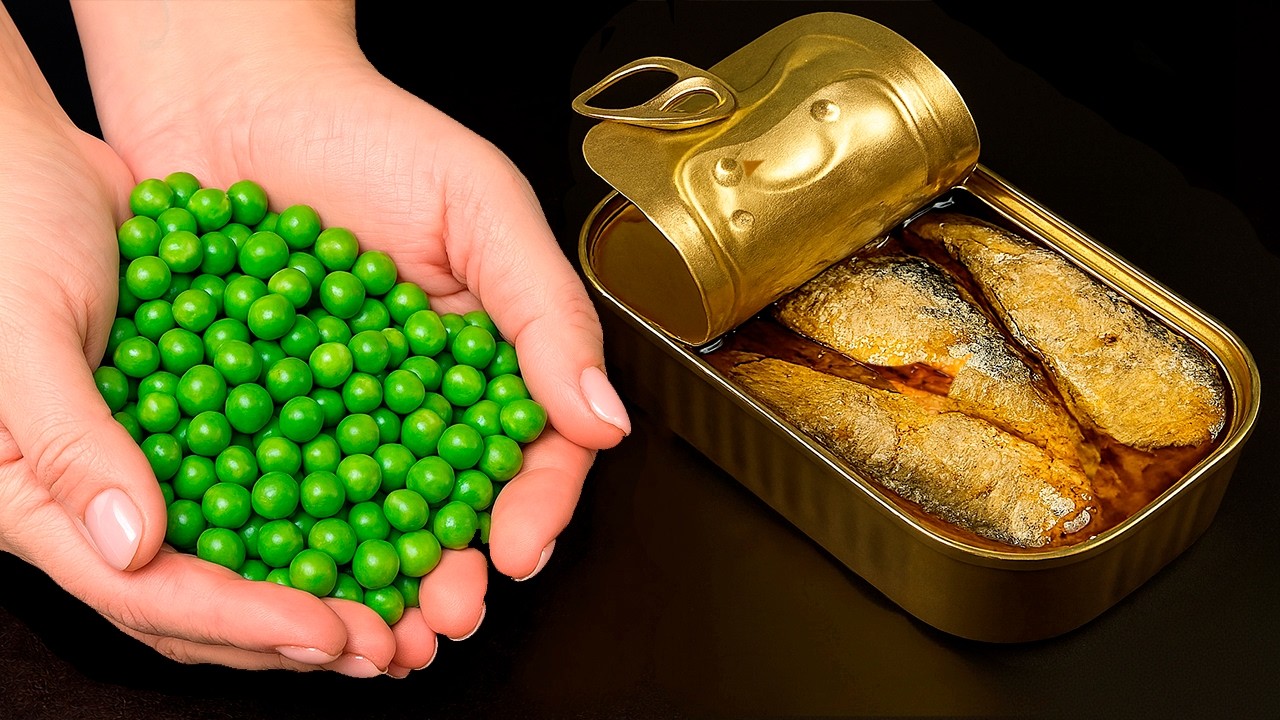 Diesen Trick mit Sardinen kennen nur wenige! Mischen Sie sie mit Erbsen – Sie werden staunen!
