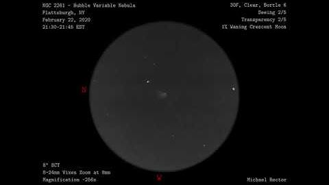 Sketching NGC2261 - The Hubble Variable Nebula at the Eyepiece