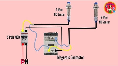 2 wire proximity sensor with magnetic contactor