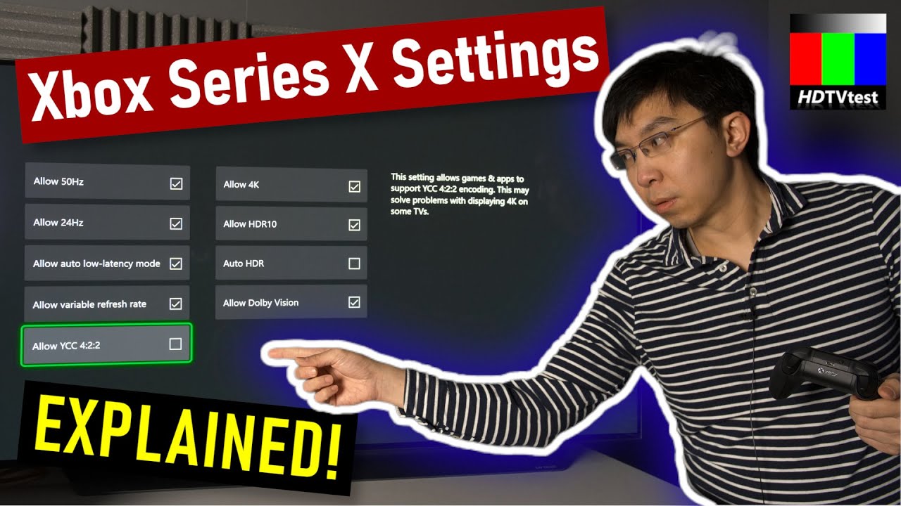 Best Xbox Series X Settings Explained Ycc 422 8 Bit Or 10 Bit Standard Vs Pc Rgb Youtube