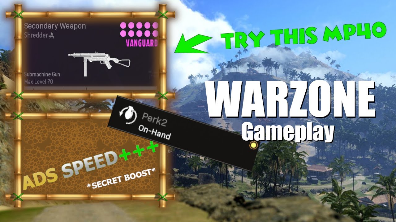 NEW SECRET BOOST TO ADS!!! AND NEW MP40!!! META *WARZONE META LOADOUT GAMEPLAY* [PC]