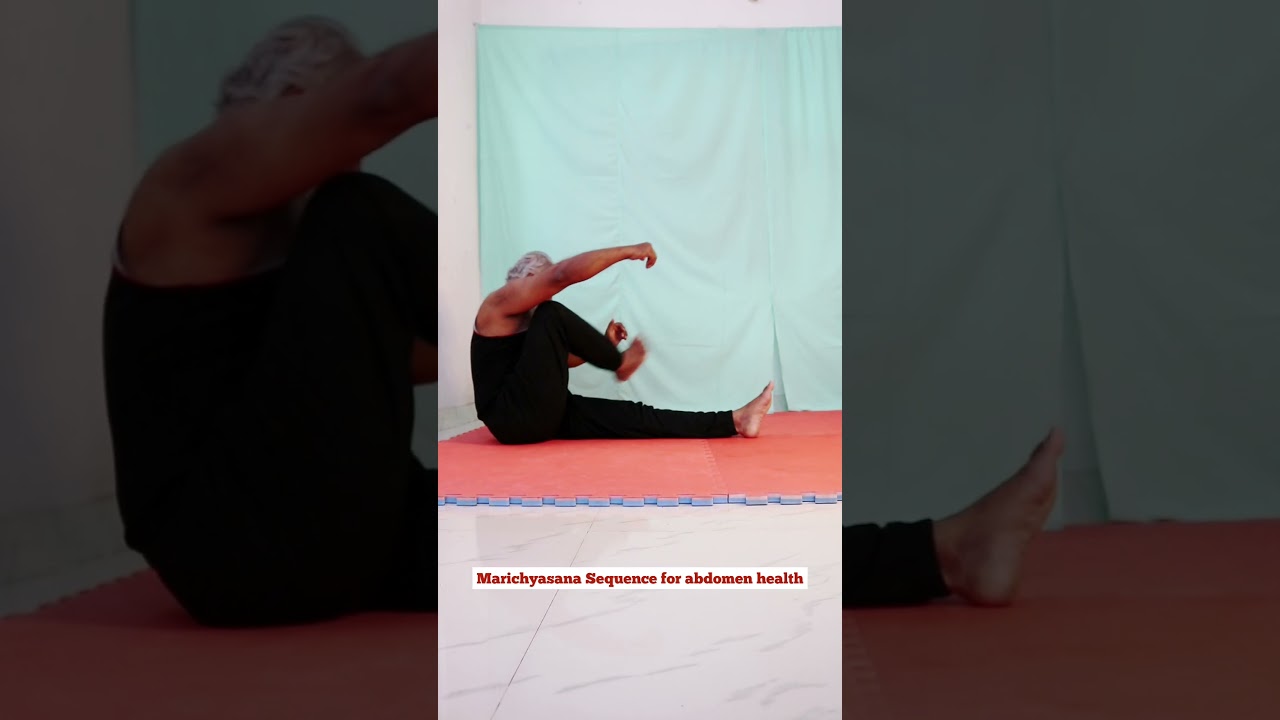 Marichyasana helps to stimulate abdominal organs & improves digestion 