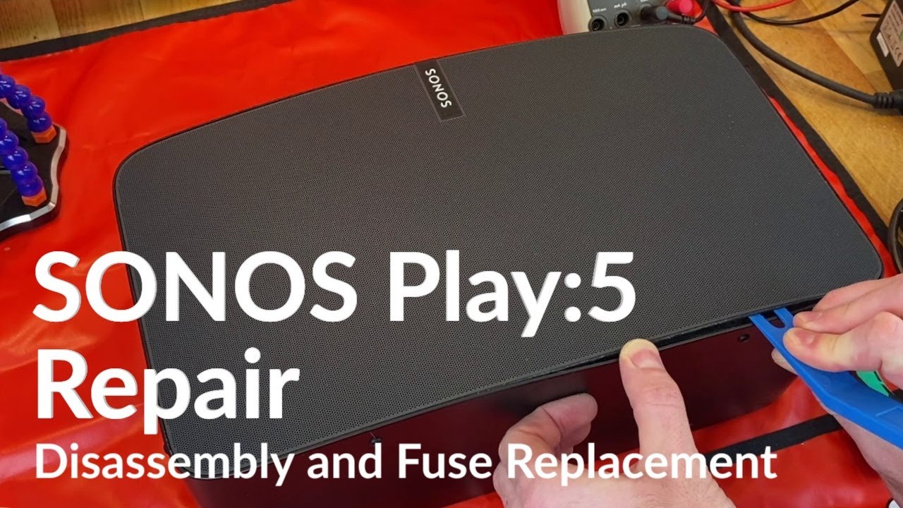 SONOS PLAY:5 Gen 2 Repair: How to open it replace its fuse and varistor after overvoltage damage - YouTube