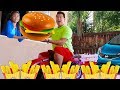 Wendy Pretend Play w/ Hamburger Drive Thru Restaurant Fast Food Toy Store