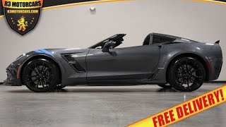 2017 CORVETTE GRAND SPORT 3LT COLLECTOR EDITION 21K FREE ENCLOSED DELIVERY FOR SALE R3MOTORCARS.COM