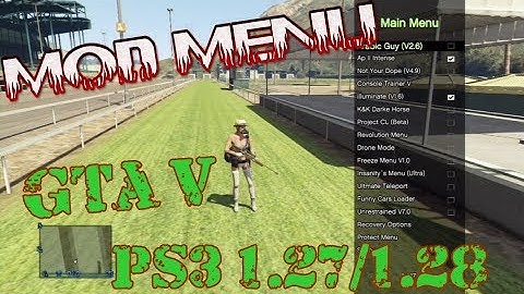 MOD MENU GTA V PS3  1.27/1.28 DEX/CEX BLES/BLUS +DOWNLOAD