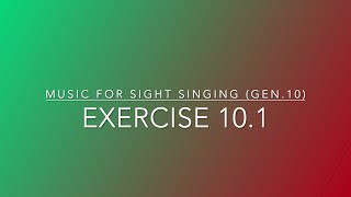 Exercise 10.1 - Music for Sight Singing