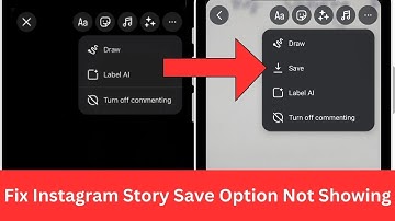 Instagram Story Save Option Not Showing 2025 | Save Option Missing on Instagram Story