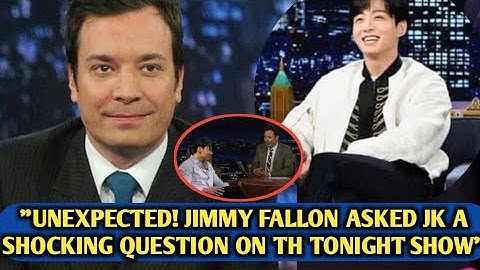 "Huh"😬No One Expected It, Jimmy Fallon Asked Jungkook BTS a Shocking Question on The Tonight Show.